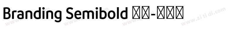 Branding Semibold 半粗字体转换